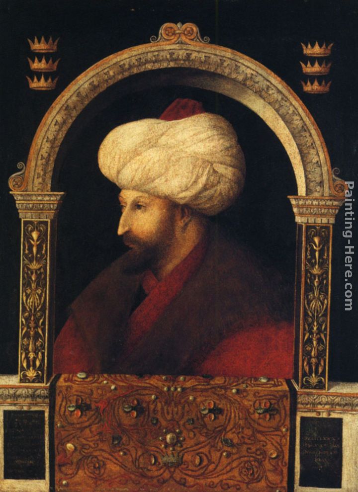 Sultan Mehmet II. painting - Giovanni Bellini Sultan Mehmet II. art painting